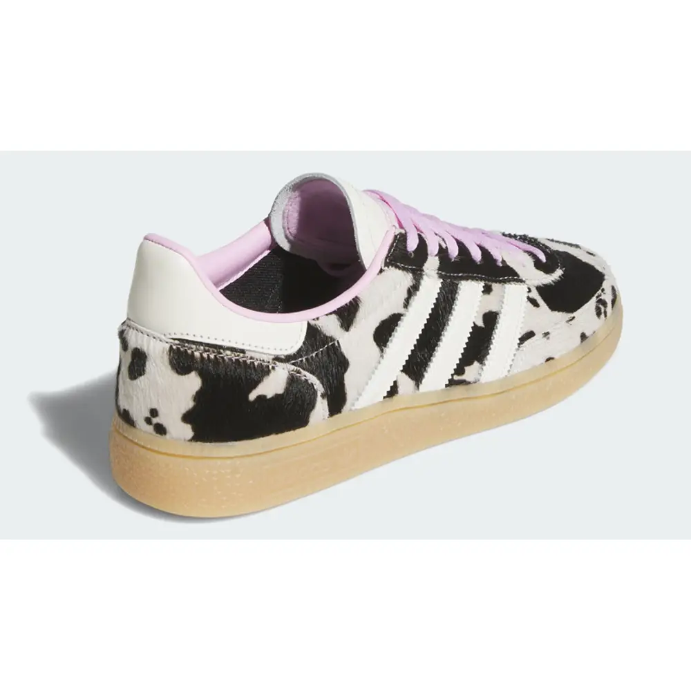 adidas Handball Spezial Cow Print Pink angled rear view
