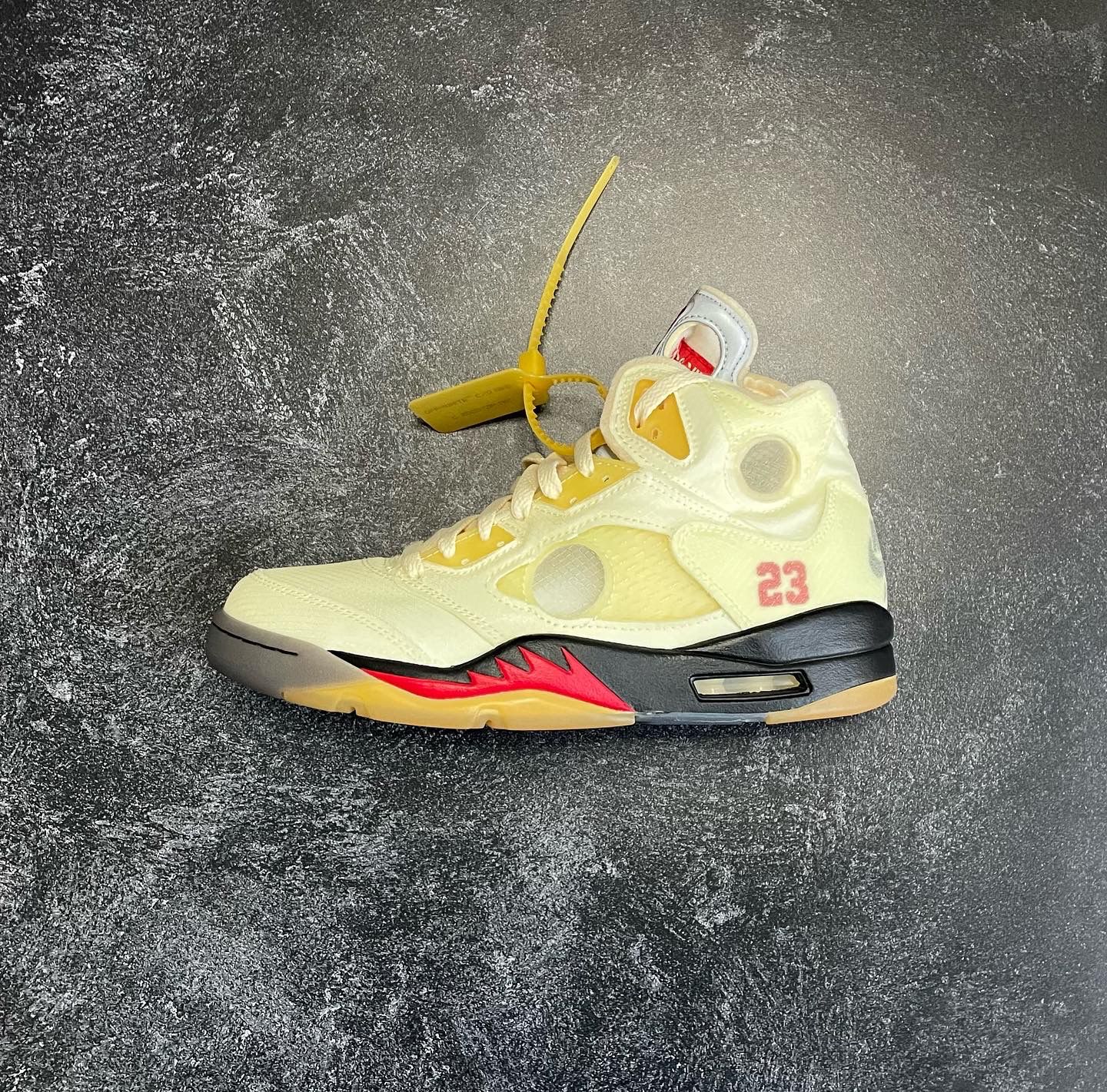 Off-White Air Jordan 5 Sail Side View