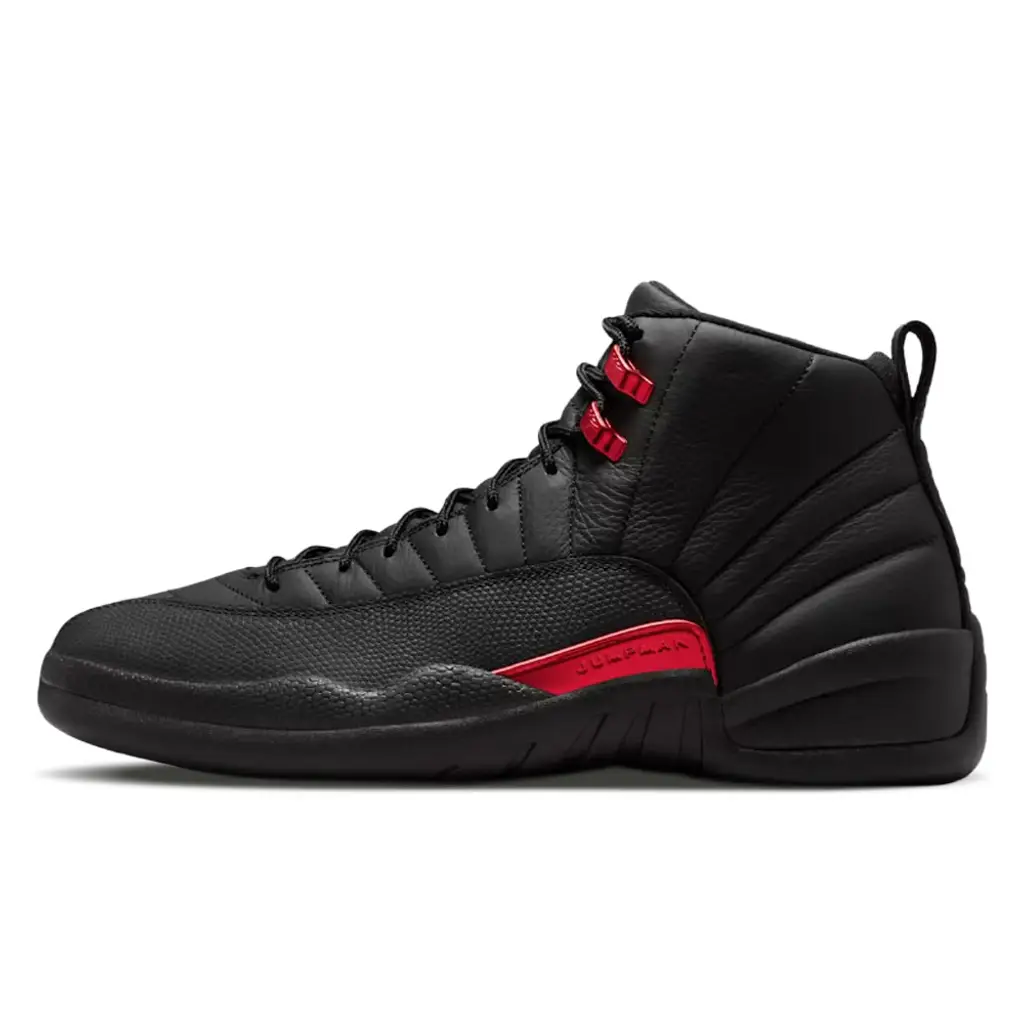 Air Jordan 12 Bloodline 2026 black side profile